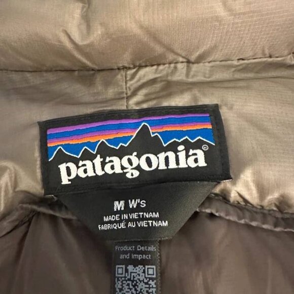 Patagonia Fitz Roy Down Hoody Women’s Jacket Beige Size M (UK 12-14) - Picture 4 of 9